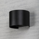 Utomhusvägglampa, Virna, LED 5 W, 420 lm, färgtemperatur 2700, 4000, 6500 K, IP54, svart, 77218