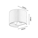 Utomhusvägglampa, Virna, LED 5 W, 420 lm, färgtemperatur 2700, 4000, 6500 K, IP54, svart, 77218