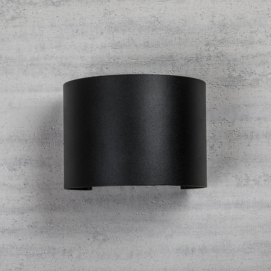 Utomhusvägglampa, Virna, LED 5 W, 420 lm, färgtemperatur 2700, 4000, 6500 K, IP54, svart, 77218