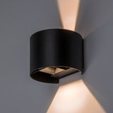 Utomhusvägglampa, Virna, LED 5 W, 420 lm, färgtemperatur 2700, 4000, 6500 K, IP54, svart, 77218