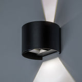 Utomhusvägglampa, Virna, LED 5 W, 420 lm, färgtemperatur 2700, 4000, 6500 K, IP54, svart, 77218