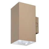 Utomhusvägglampa, Urfa, LED 18 W, 1800 lm, färgtemperatur 2700, 4000, 6500 K, H 16 cm, IP65, grå-beige, 77215