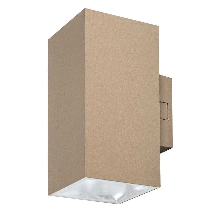 Utomhusvägglampa, Urfa, LED 18 W, 1800 lm, färgtemperatur 2700, 4000, 6500 K, H 16 cm, IP65, grå-beige, 77215