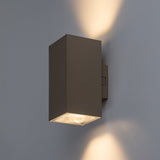 Utomhusvägglampa, Urfa, LED 18 W, 1800 lm, färgtemperatur 2700, 4000, 6500 K, H 16 cm, IP65, grå-beige, 77215