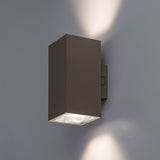 Utomhusvägglampa, Urfa, LED 18 W, 1800 lm, färgtemperatur 2700, 4000, 6500 K, H 16 cm, IP65, grå-beige, 77215