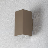 Utomhusvägglampa, Urfa, LED 18 W, 1800 lm, färgtemperatur 2700, 4000, 6500 K, H 16 cm, IP65, grå-beige, 77215