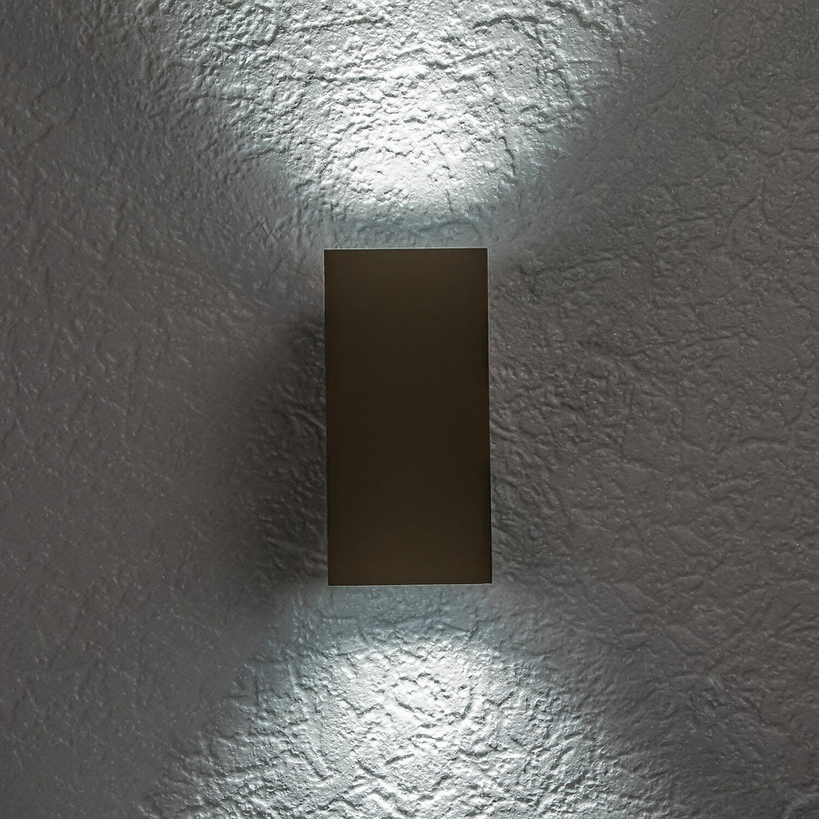 Utomhusvägglampa, Urfa, LED 18 W, 1800 lm, färgtemperatur 2700, 4000, 6500 K, H 16 cm, IP65, grå-beige, 77215