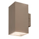 Utomhusvägglampa, Urfa, LED 18 W, 1800 lm, färgtemperatur 2700, 4000, 6500 K, H 16 cm, IP65, grå-beige, 77215