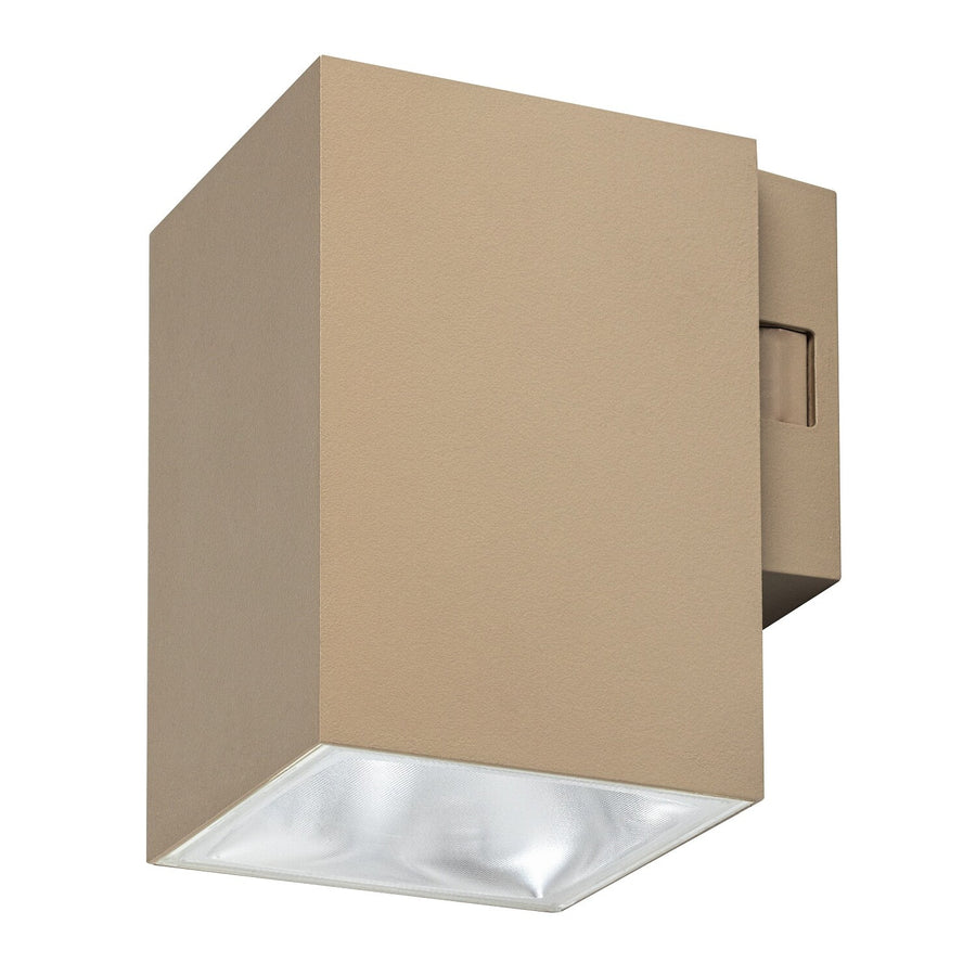 Utomhusvägglampa, Urfa, LED 9 W, 900 lm, färgtemperatur 2700, 4000, 6500 K, H 11,5 cm, IP65, grå-beige, 77216