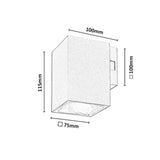 Utomhusvägglampa, Urfa, LED 9 W, 900 lm, färgtemperatur 2700, 4000, 6500 K, H 11,5 cm, IP65, grå-beige, 77216