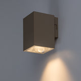 Utomhusvägglampa, Urfa, LED 9 W, 900 lm, färgtemperatur 2700, 4000, 6500 K, H 11,5 cm, IP65, grå-beige, 77216