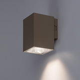 Utomhusvägglampa, Urfa, LED 9 W, 900 lm, färgtemperatur 2700, 4000, 6500 K, H 11,5 cm, IP65, grå-beige, 77216