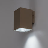 Utomhusvägglampa, Urfa, LED 9 W, 900 lm, färgtemperatur 2700, 4000, 6500 K, H 11,5 cm, IP65, grå-beige, 77216