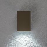 Utomhusvägglampa, Urfa, LED 9 W, 900 lm, färgtemperatur 2700, 4000, 6500 K, H 11,5 cm, IP65, grå-beige, 77216
