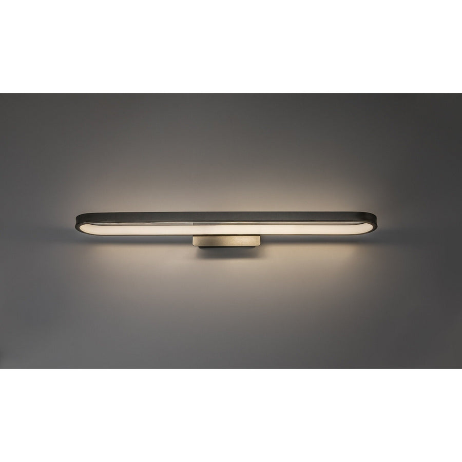 Badrumsvägglampa, Odran, LED 18 W, 1350 lm, 4000 K, L 60 cm, gunmetal, IP44, 75115