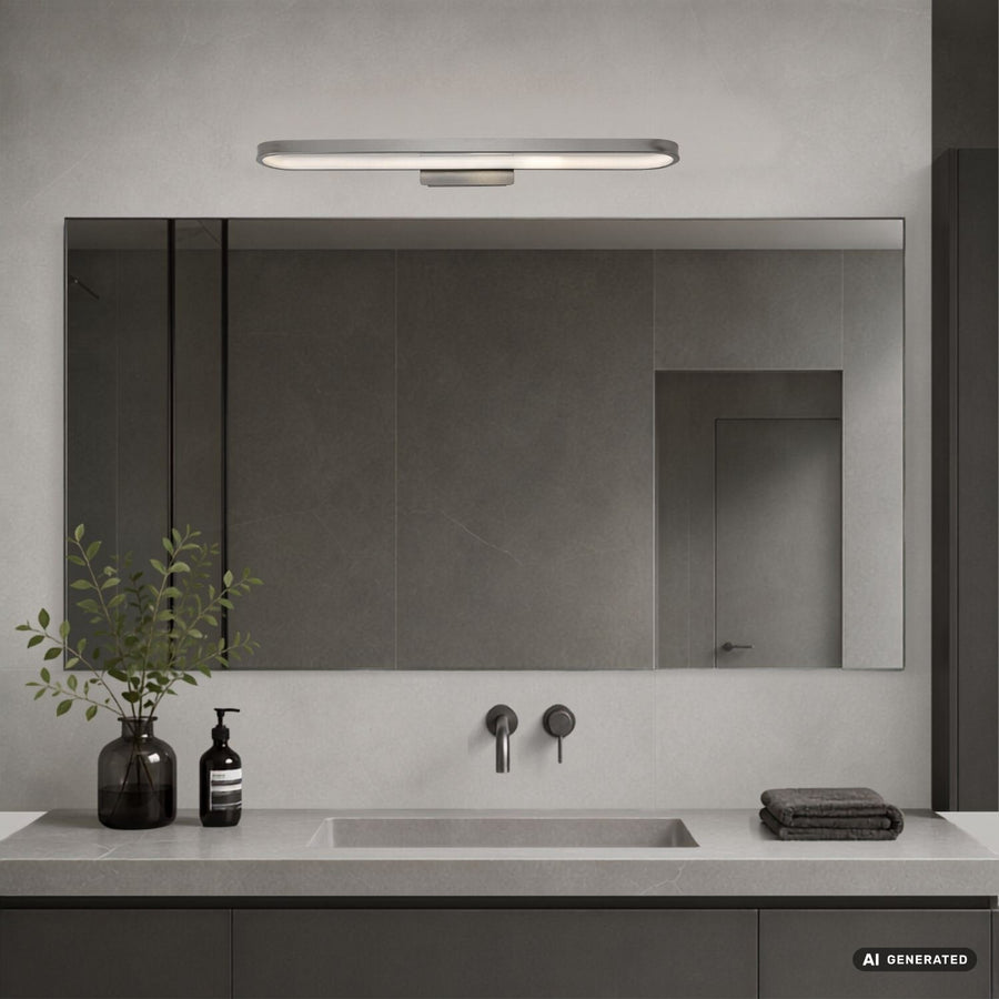 Badrumsvägglampa, Odran, LED 18 W, 1350 lm, 4000 K, L 60 cm, gunmetal, IP44, 75115