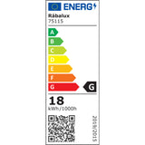 Badrumsvägglampa, Odran, LED 18 W, 1350 lm, 4000 K, L 60 cm, gunmetal, IP44, 75115