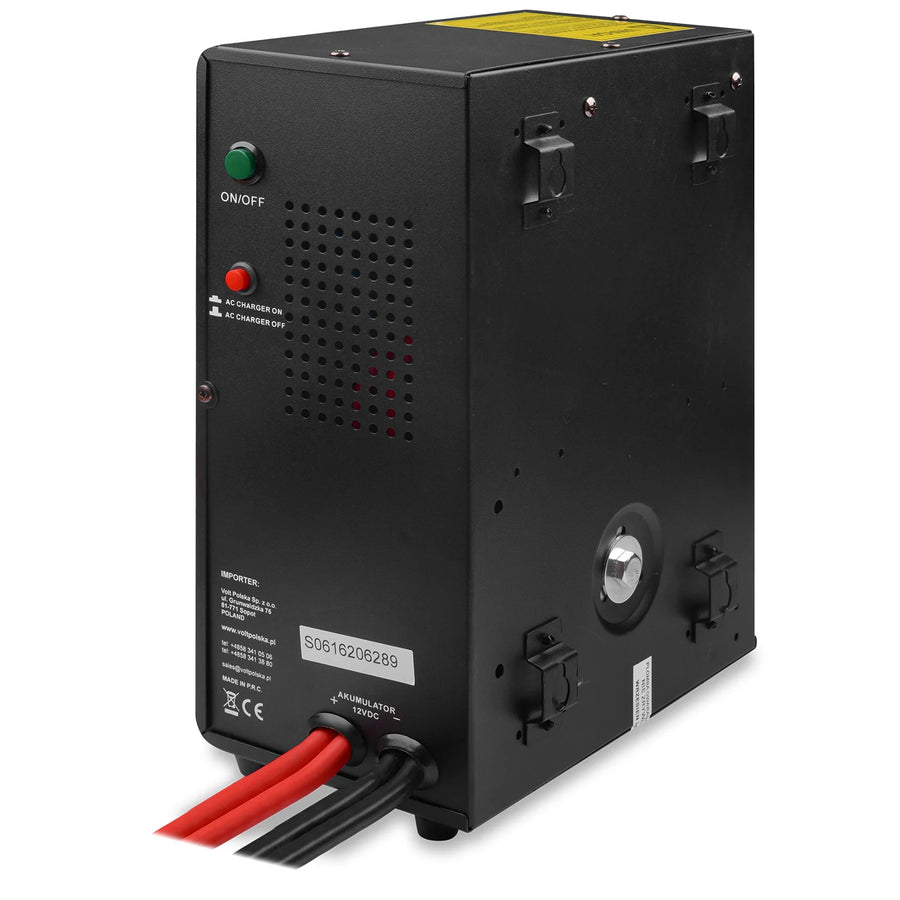 Nödströmförsörjning Sinus Pro 1000 W, 12/230 V, kontinuerlig effekt 700 W, total effekt 1000 VA, 3SP100012W