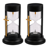 Solcellsdriven gravljus, Evighetens timglas, LED 0,08 W, drifttid 20 000 timmar, maxljusstyrka 3 lm, 77199, Znicz-lux, 2 stycken