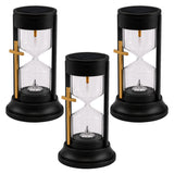 Solcellsdrivet gravljus, Evighetens timglas, LED 0,08 W, drifttid 20 000 timmar, maxljusstyrka 3 lm, 77199, Znicz-lux, 3 stycken