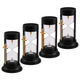 Solcellsdriven gravljus, Evighetens timglas, LED 0,08 W, drifttid 20 000 timmar, maxljusstyrka 3 lm, 77199, Znicz-lux, 4 stycken