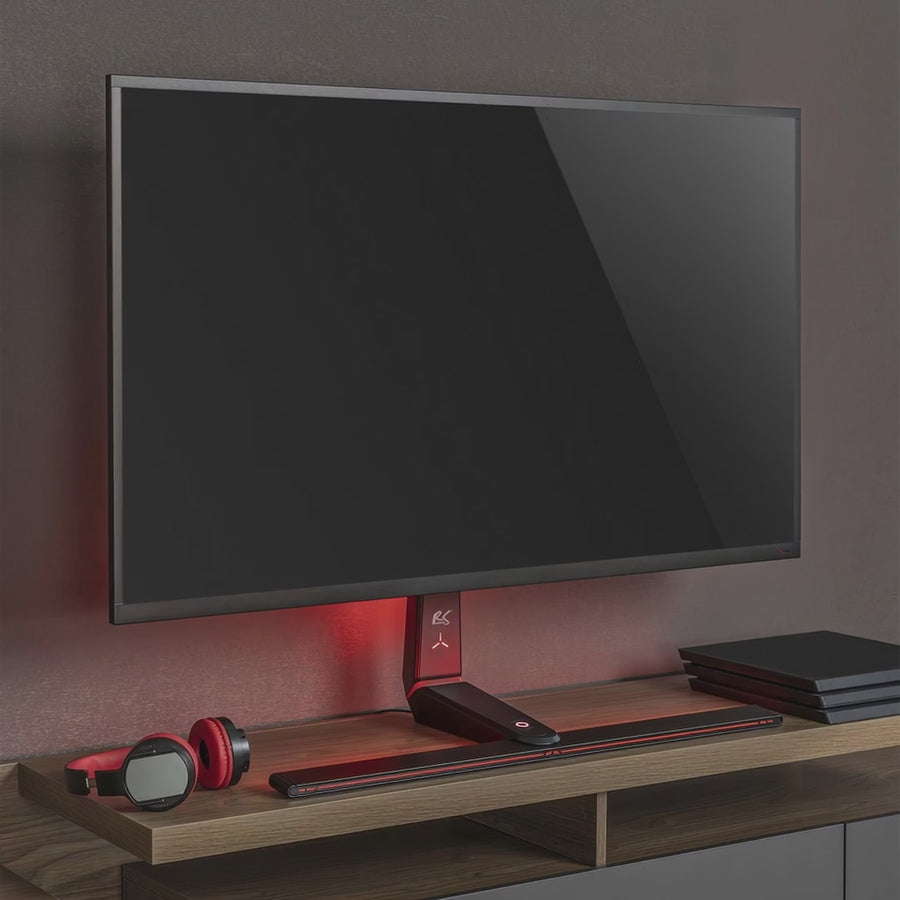 NanoRS RS167 Gamingmonitorstativ Höjdjusterbart RGB LED 32-55" Max. VESA 400x400 Max. 40kg