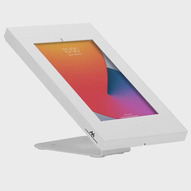 Maclean Advertising Tablet Holder, vägg-/kontorsfäste med lås, 9,7"-11", iPad/iPad Air/iPad Pro, Samsung Galaxy Tab A/Tab A7/Tab S6 Lite, MC-475W