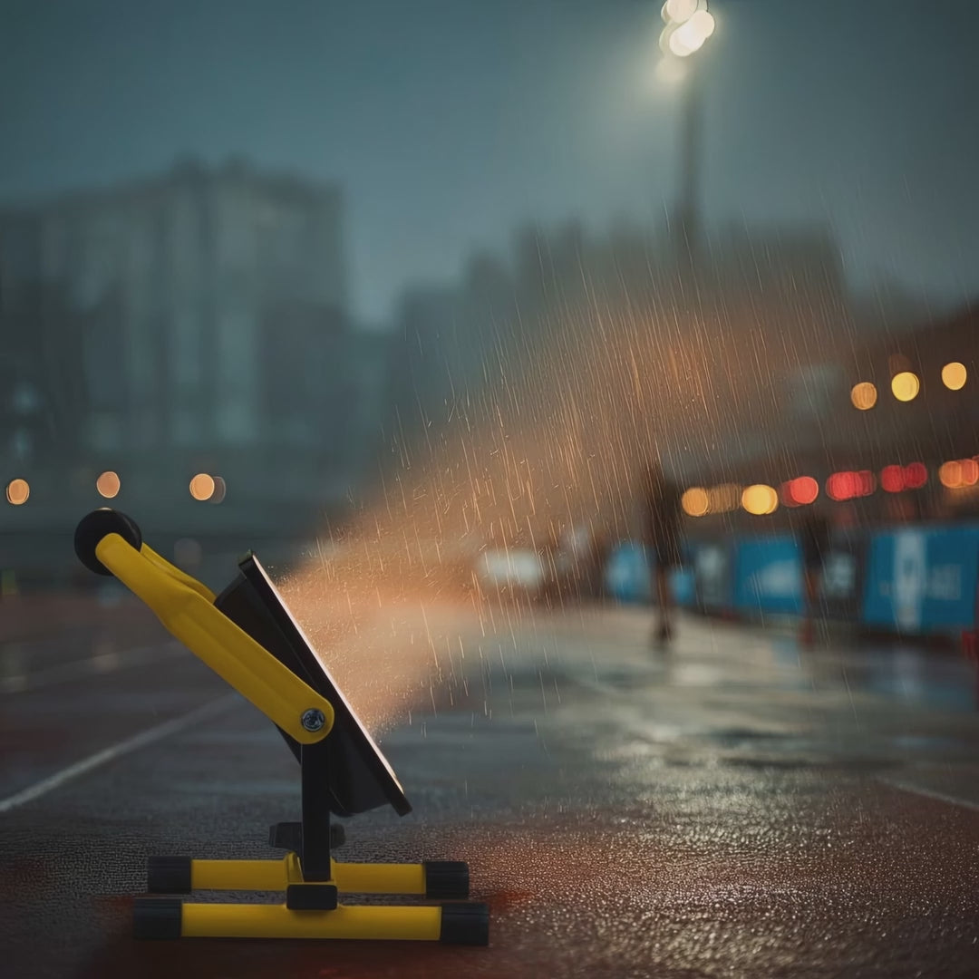 Maclean MCE652 Golvstativ För LED-Strålkastare Arbetsbelysning Stativ Strålkastarstativ Roterbart Stål (För MCE550 / MCE650)