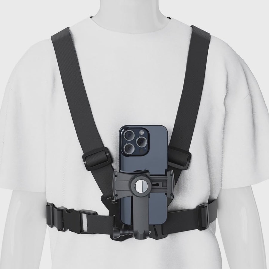 Maclean Sports Phone Harness, universal, for phones, cameras, GoPro, and other cameras, with swivel mount, MC-294.