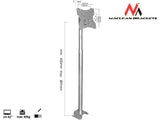 Takmonterat TV-fäste Maclean, 23-42", 30 kg, silver, MC-504A S