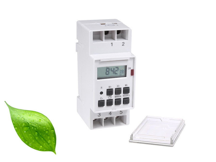 Maclean digital timer, DIN-skena, 10 program, max 156 program, 3600W, MCE09