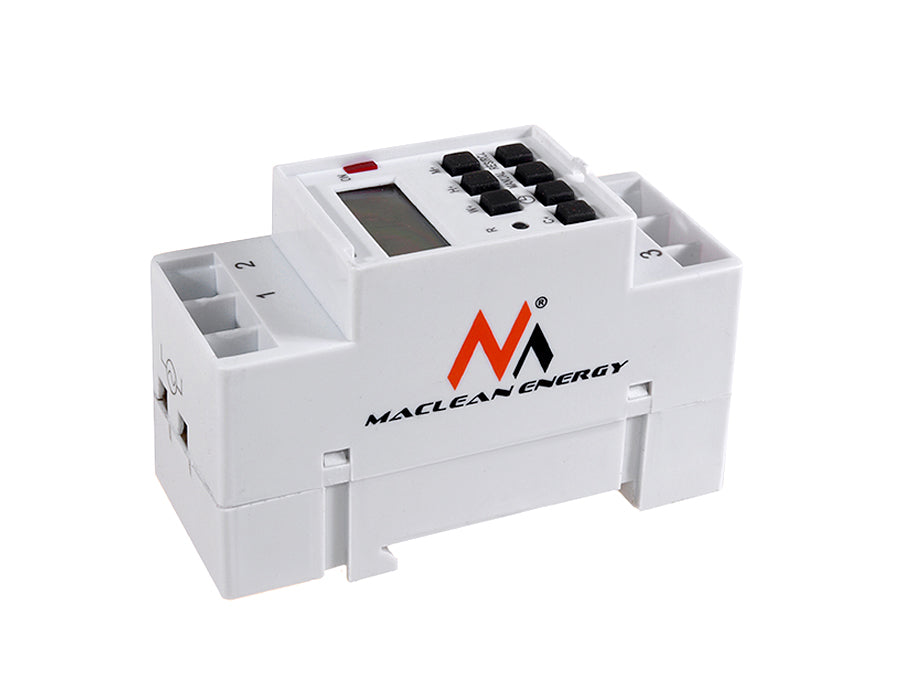 Maclean digital timer, DIN-skena, 10 program, max 156 program, 3600W, MCE09