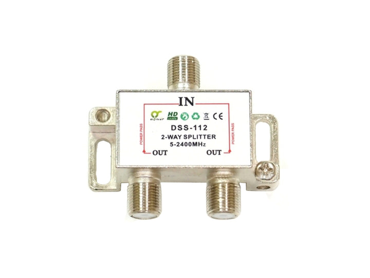 Splitter F-sat 1/2 5-2400 DSS112 DC-pass Digitsat