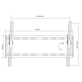 Maclean TV-fäste, max vesa 600x400, 37-80", 55kg, MC-605N