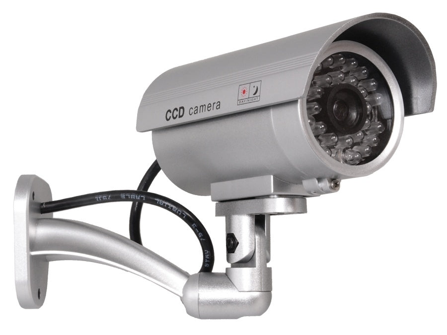 Dummy-kamera IR9000 S med IR och LED silverfärg