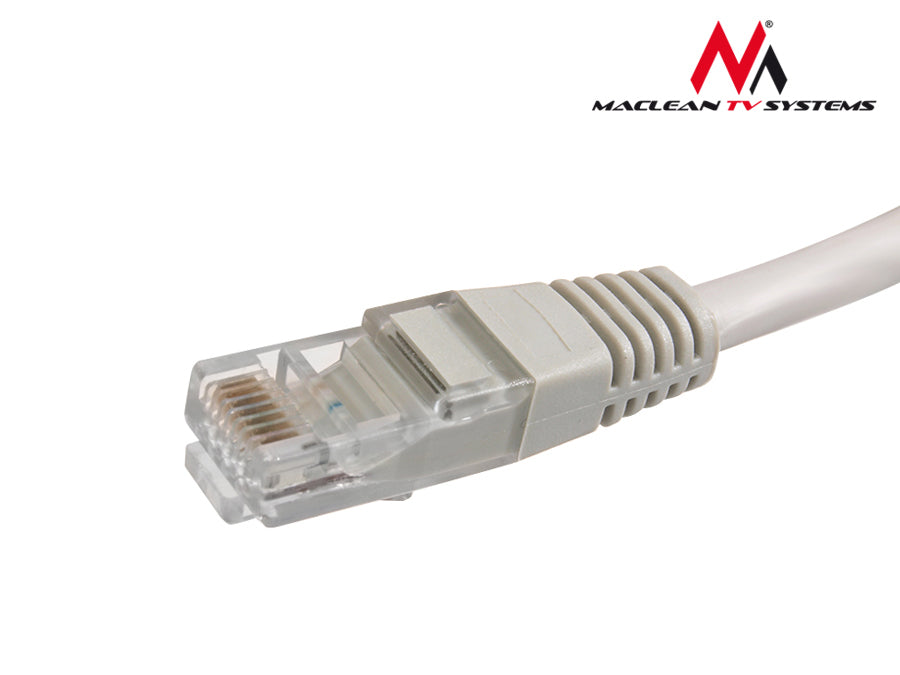 Maclean UTP patchkabel, plug-in, Cat5e, 0,5m, grå, MCTV-646