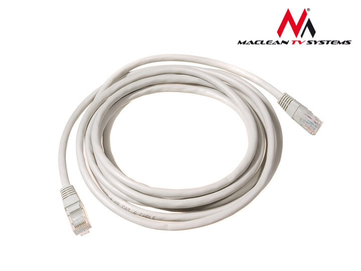 Nätverkskabel patchkabel UTP Cat.5e 24AWG, 2 x RJ45 hane 0,5 m Maclean MCTV-646