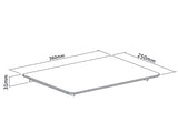Maclean MC-629 Kvalitetsglas DVD-hyllplan SkyBox Vikt max 8 kg Svart