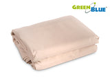 UV-polyester trädgårdsskärm segel 3,6m kvadrat GreenBlue GB503 grädde