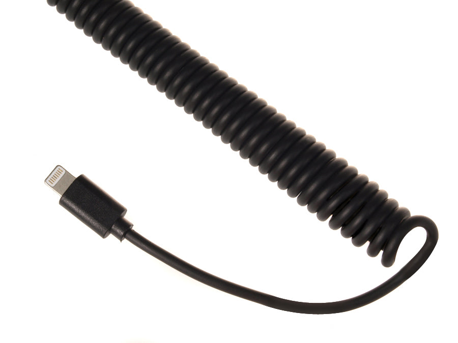 Maclean billaddare, Lightning spiral, 2xUSB, 5,2A, 1,8m, MCE76