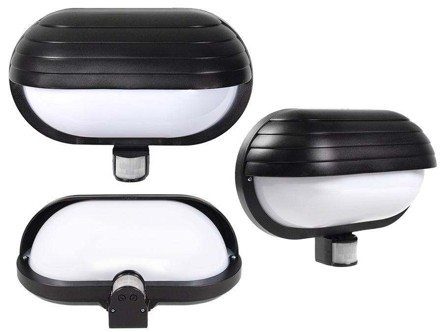 Maclean väggarmatur, med PIR-sensor, max. 60 W, 180°, MCE33B