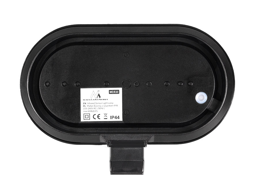 Maclean väggarmatur, med PIR-sensor, max. 60 W, 180°, MCE33B