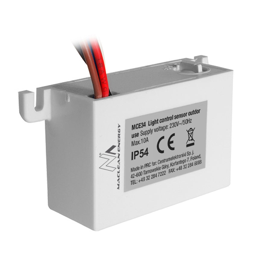 Maclean skymningssensor, med extern sond, max. 2300W, MCE34