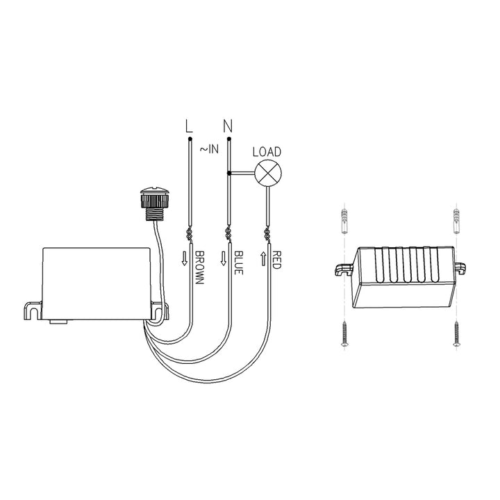 Skymningssensor med extern sond 2300W Maclean Energy MCE34