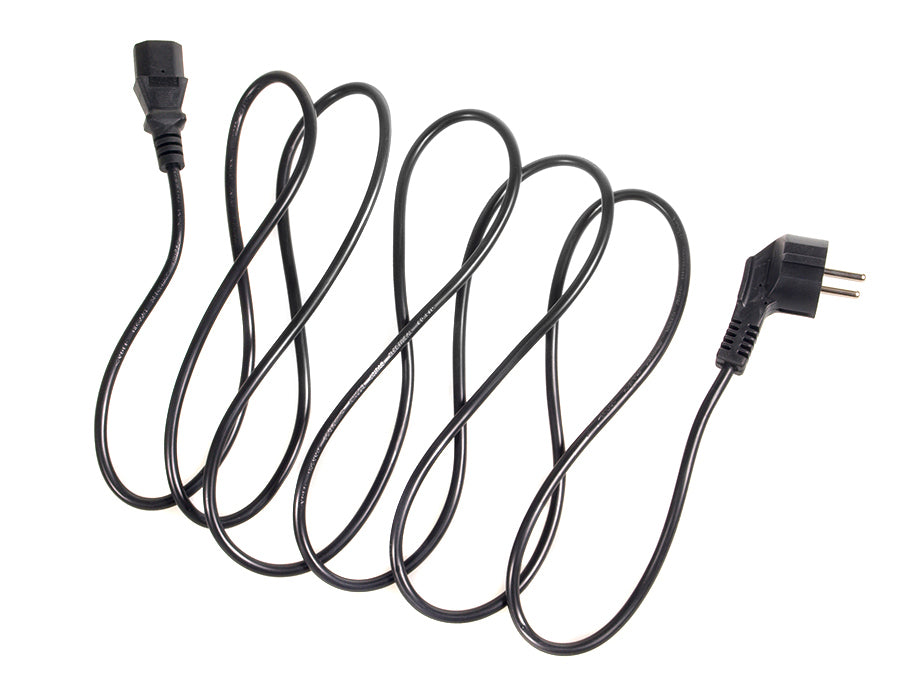Strömkabel för CPU-kontakt Cee7 / 7 Schuko / C 13 längd 3m Maclean MCTV-692