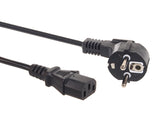 Strömkabel för CPU-kontakt Cee7 / 7 Schuko / C 13 längd 3m Maclean MCTV-692