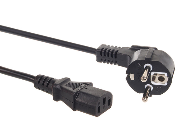 Strömkabel för CPU-kontakt Cee7 / 7 Schuko / C 13 längd 3m Maclean MCTV-692