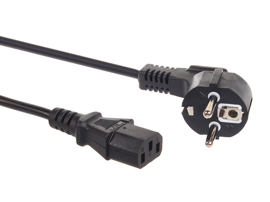Strömkabel för CPU-kontakt Cee7 / 7 Schuko / C 13 längd 3m Maclean MCTV-692