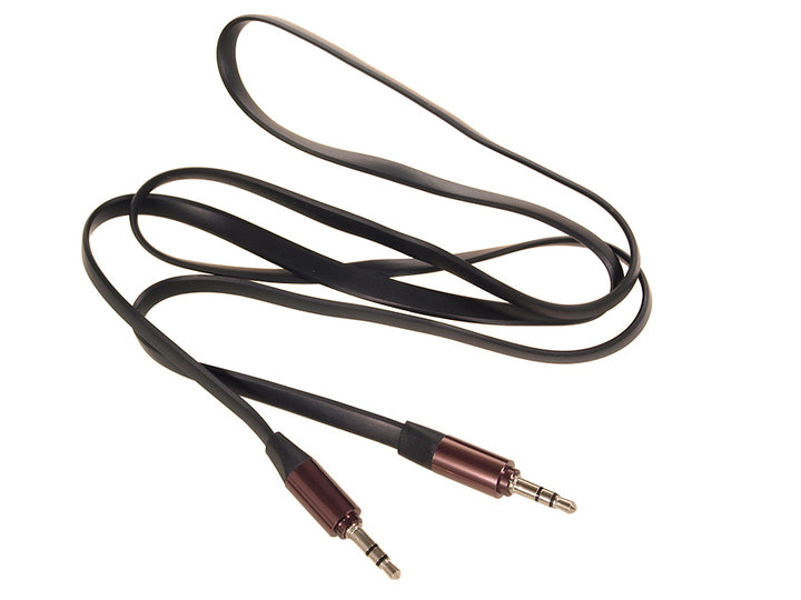 Maclean MCTV-693 Metal Jack Straight Flat Tangle Free Audio Stereo AUX-kabel