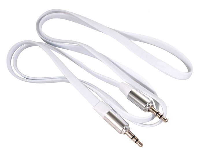 Maclean MCTV-693 Metal Jack Straight Flat Tangle Free Audio Stereo AUX-kabel